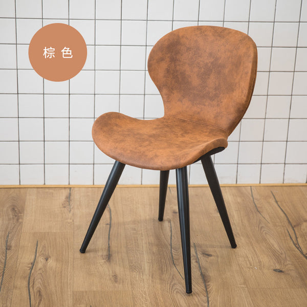 萬慕北歐復古輕奢餐椅簡約家用靠背網紅餐廳椅子現代鐵藝咖啡廳椅