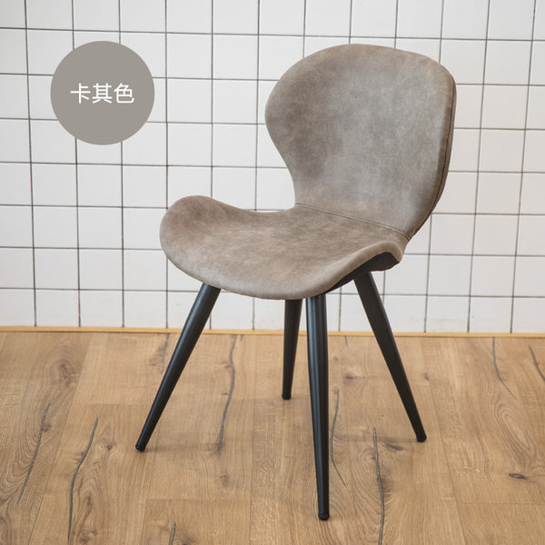萬慕北歐復古輕奢餐椅簡約家用靠背網紅餐廳椅子現代鐵藝咖啡廳椅