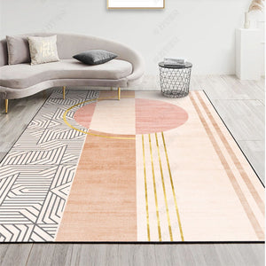現代簡約歐式客廳地毯地墊臥室防滑滿鋪地墊ins風床邊家用茶几毯