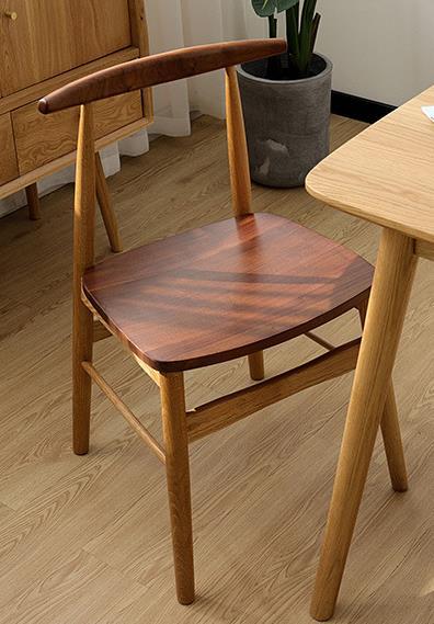 北歐實木餐桌 小戶型原木長方形吃飯桌子簡約白橡木餐桌椅組合