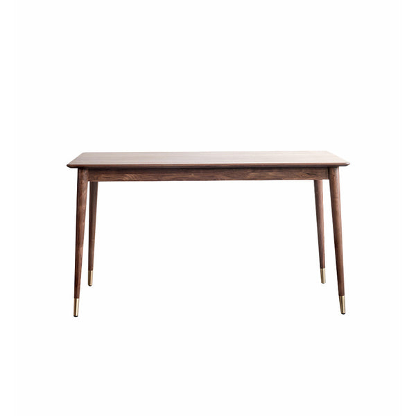 管木匠北歐實木餐桌椅組合黑胡桃木飯桌小戶型現代輕奢長方形餐桌
