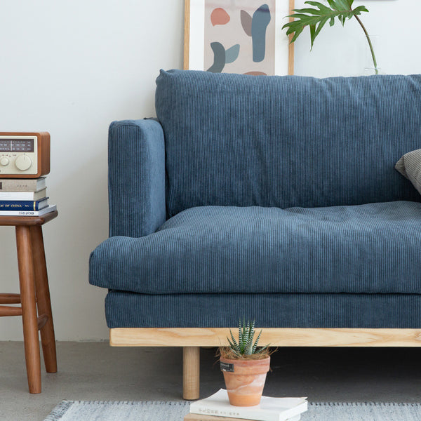 「光陰沙發」北歐實木布藝沙發經典表情設計簡約現代家具