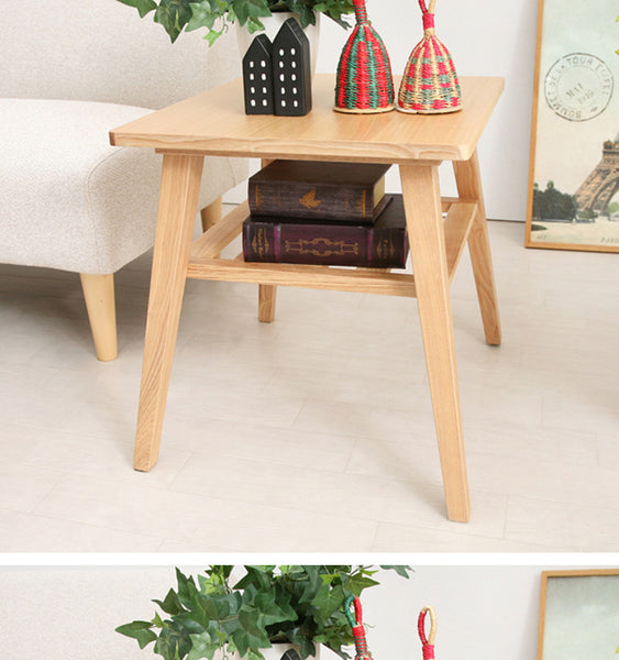 實木簡約日式小茶几 現代小戶型客廳創意桌子 北歐簡約實木桌 - luxhkhome