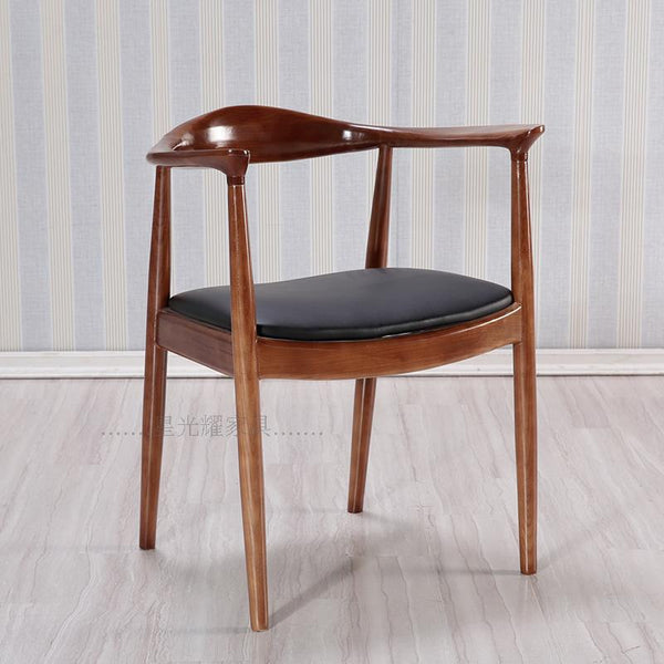 批發簡約餐椅肯尼迪總統椅北歐餐廳酒吧餐飲店辦公室家用實木椅子 - luxhkhome