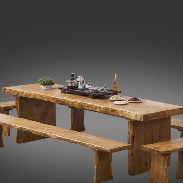 loft原木不規則辦公桌自然邊實木大板桌咖啡廳酒吧餐飲家具泡茶桌 - luxhkhome