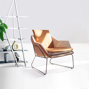 鐵藝沙發創意懶人北歐單人沙發椅服裝店復古現代簡約咖啡沙發椅