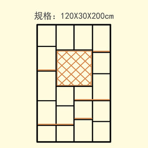 廠家loft隔斷置物架創意屏風工業風落地展示架美式書架儲物紅酒架 - luxhkhome