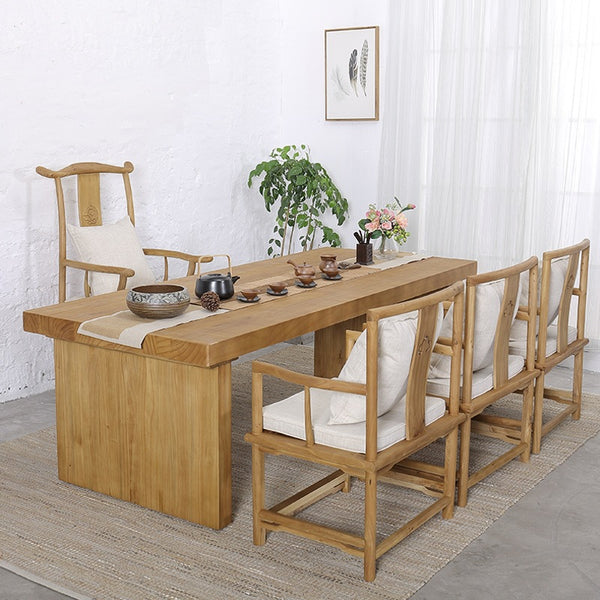 尺寸定製茶桌椅組合現代中式禪意茶藝桌組裝泡茶桌實木茶几 客廳 - luxhkhome