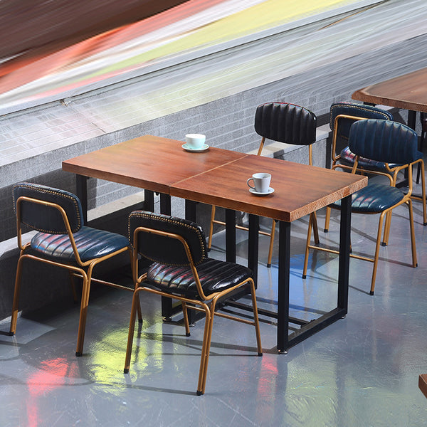 loft工業風餐廳桌椅咖啡廳復古鐵藝靠背休閒椅現代創意設計師椅子 - luxhkhome