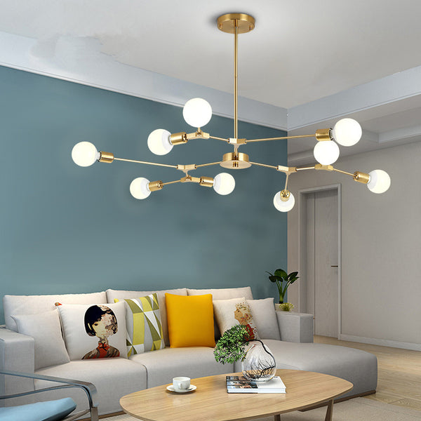 後現代客廳吊燈現代簡約燈飾北歐燈具藝術創意個性分子燈魔豆吊燈 - luxhkhome