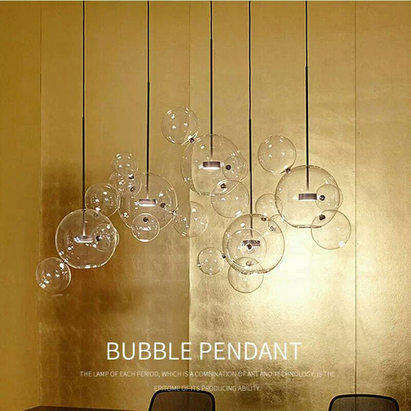 意大利設計師創意肥皂泡泡燈LED客廳餐廳後現代分子北歐玻璃吊燈 - luxhkhome