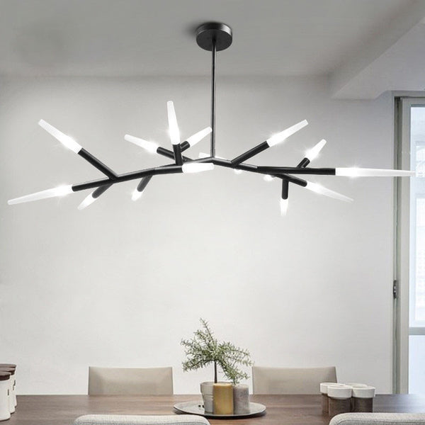 北歐吊燈lindsey後現代個性簡約創意設計師裝飾樹枝分子燈具客廳 - luxhkhome