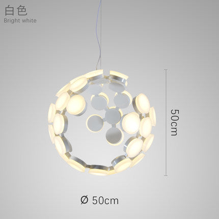後現代藝術客廳吊燈餐廳臥室金屬亞克力吊燈餐桌書房個性創意燈具 - luxhkhome