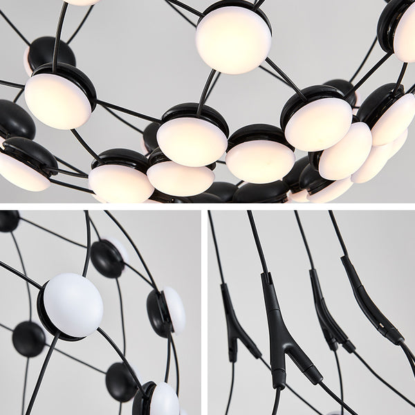 北歐吊燈個性創意鋁材客廳燈簡約現代餐廳燈臥室書房別墅LED燈具 - luxhkhome