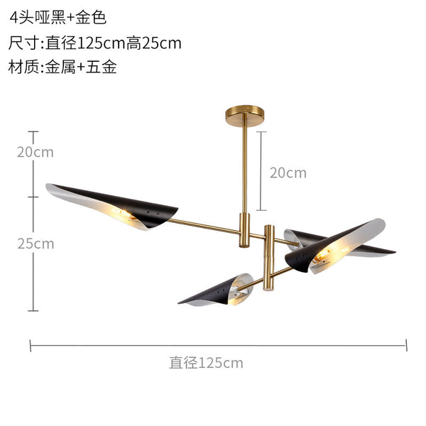 後現代北歐吊燈金屬工業風斜口創意個性客廳燈餐廳書房設計師吊燈 - luxhkhome