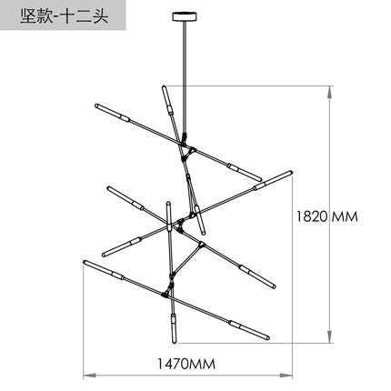 後現代客廳吊燈大氣創意設計師樣板房吊燈個性樹枝北歐餐廳吊燈 - luxhkhome