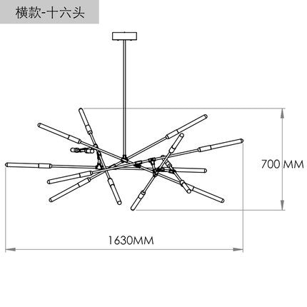 後現代客廳吊燈大氣創意設計師樣板房吊燈個性樹枝北歐餐廳吊燈 - luxhkhome