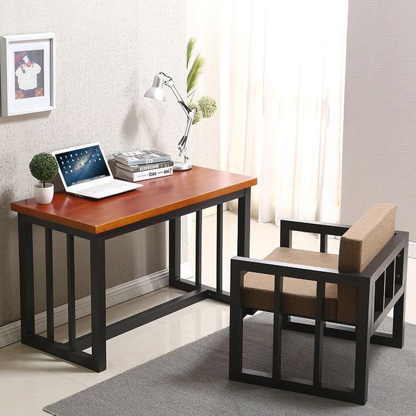 美式複古實木辦公桌沙發椅組合 工作室單人辦公室老闆經理桌 - luxhkhome