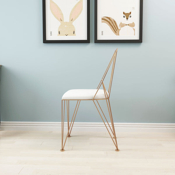 廠家北歐休閒椅現代設計師椅子洽談椅鐵藝金色創意個性餐椅化妝椅 - luxhkhome