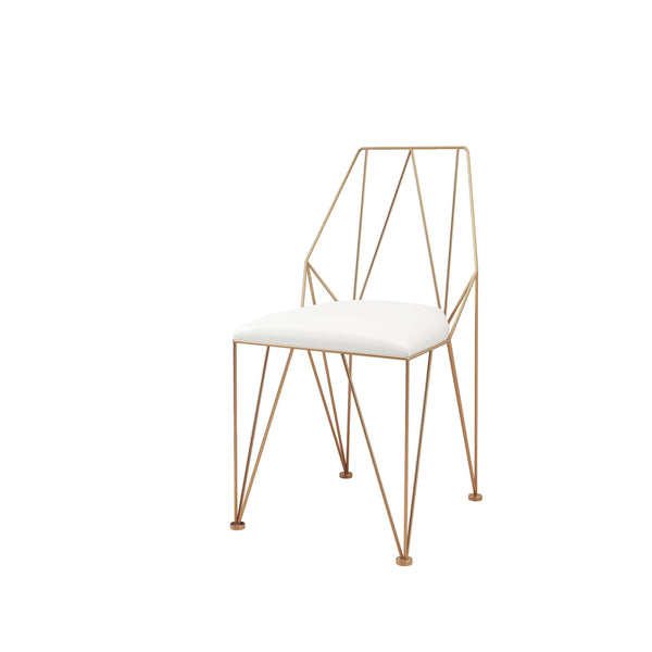 廠家北歐休閒椅現代設計師椅子洽談椅鐵藝金色創意個性餐椅化妝椅 - luxhkhome