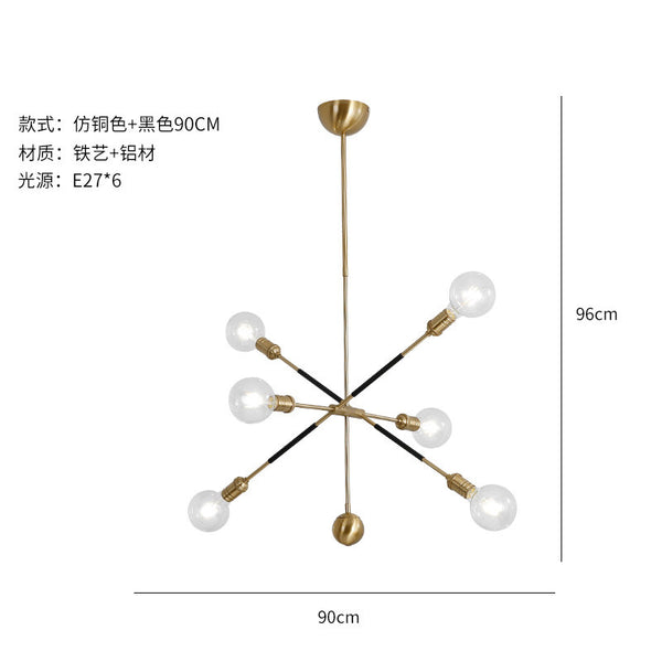 後現代幾何線條魔豆吊燈客廳餐廳燈個性風格設計師吊燈 - luxhkhome