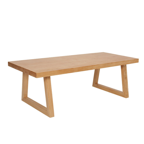 北歐全實木家用餐桌椅組合 客廳接待洽談簡約餐桌長凳實木桌定制 - luxhkhome