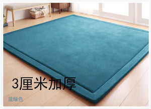 日式珊瑚絨地毯 兒童爬行毯榻榻米墊坐墊床墊客廳臥室 加工定制