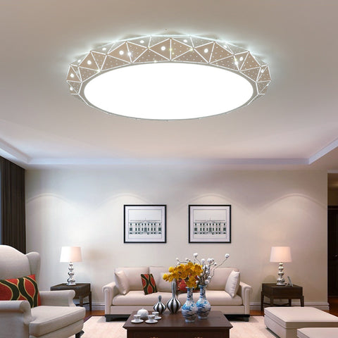 臥室燈 現代簡約北歐創意圓形燈具溫馨房間主臥小客廳燈led吸頂燈