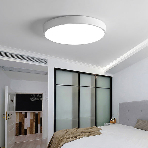 超薄led吸頂燈圓形臥室燈簡約現代客廳房間過道走廊入戶燈具北歐