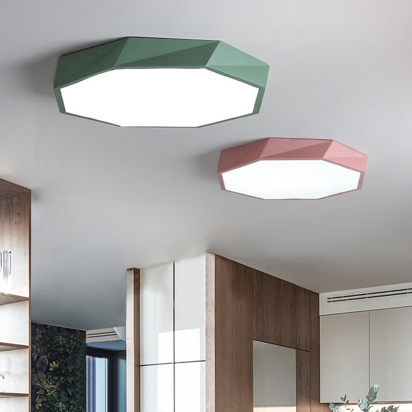 現代簡約創意個性led圓形客廳房間臥室書房遙控燈具北歐吸頂燈飾