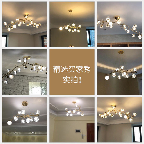 北歐後現代簡約客廳個性大吊燈創意藝術臥室LED燈具吧台餐廳吊燈 - luxhkhome