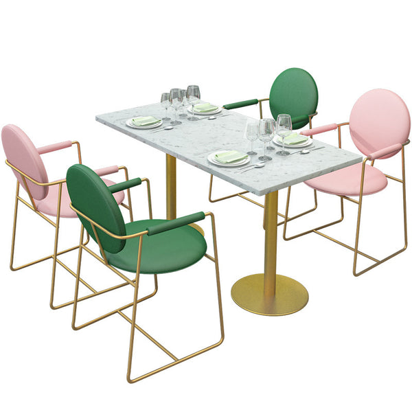 北歐小餐桌大理石簡約家用小戶型2人陽台休閒方桌網紅餐桌椅組合 - luxhkhome
