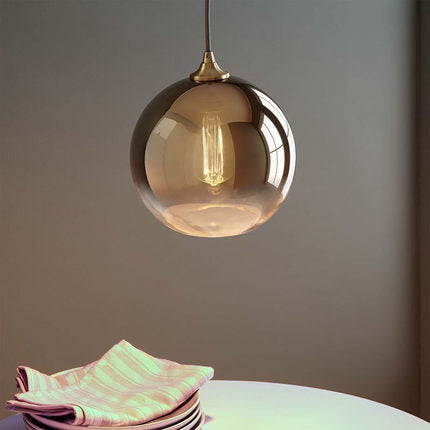 北歐客廳圓球現代簡約臥室床頭創意吧台餐廳輕奢顏色漸變玻璃吊燈 - luxhkhome
