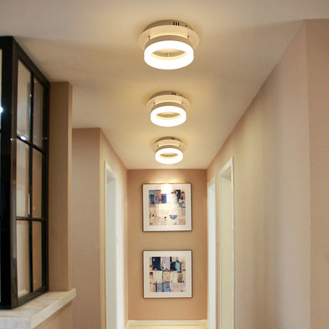 走廊燈過道燈簡約現代創意進門陽台客廳吸頂玄關家用門廳燈入戶燈