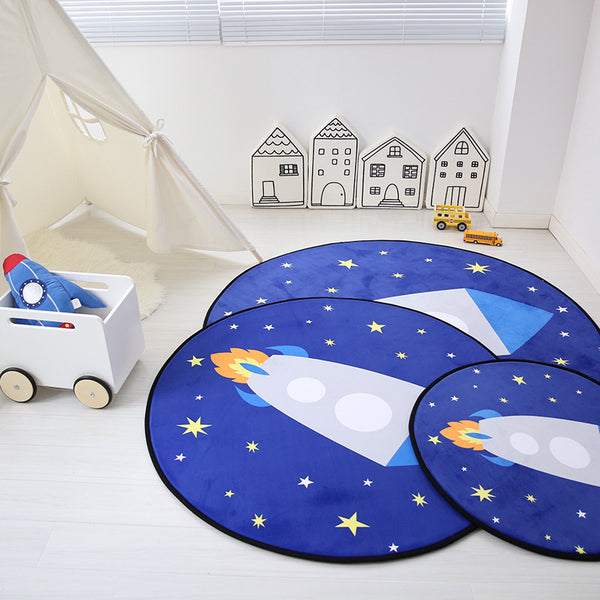 ins卡通北歐慢回彈家用兒童地墊客廳臥室床邊地毯寶寶爬行遊戲墊
