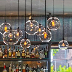 圓形玻璃吊燈 創意個性彩色玻璃吊燈餐廳現代吊燈酒吧吊燈 - luxhkhome