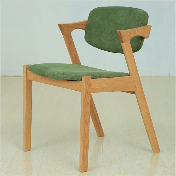 北歐實木餐椅現代簡約洽談椅白橡木Z型創意休閒家用家具餐廳椅子 - luxhkhome