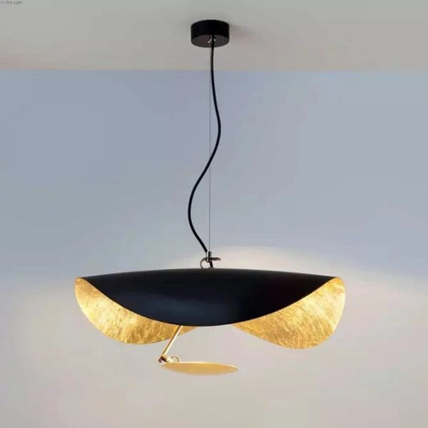 鐵藝藝術LED吊燈手工藝術吊燈北歐個性創意設計師訂製燈具金箔LED - luxhkhome