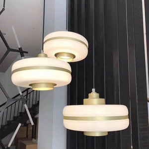 現代簡約創意個性餐廳吊燈北歐led玻璃裝飾書房客廳床頭單頭吊燈 - luxhkhome