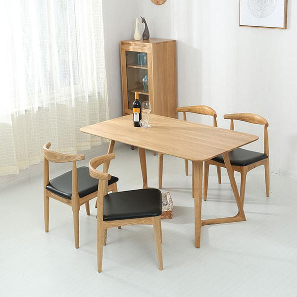 北歐風純實木餐桌椅組合餐廳飯店家具6人大飯桌家用桌子椅子 - luxhkhome