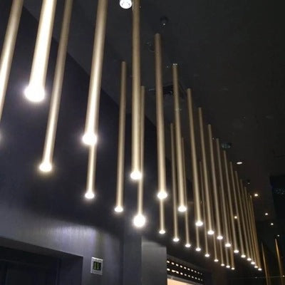 餐廳吊燈簡約小長筒圓形3CM柱形圓管吧台工程定制創意個性吊燈 - luxhkhome