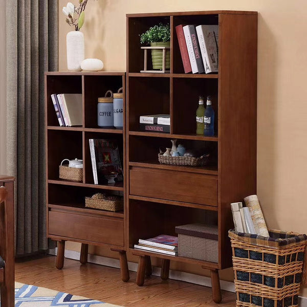 北歐純實木書櫃現代簡約書房儲物架簡易木製置物日式創意兒童書架 - luxhkhome
