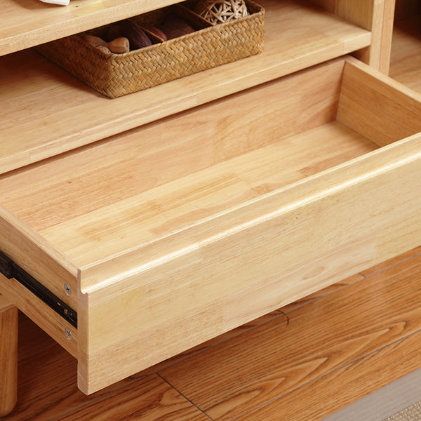 北歐純實木書櫃現代簡約書房儲物架簡易木製置物日式創意兒童書架 - luxhkhome