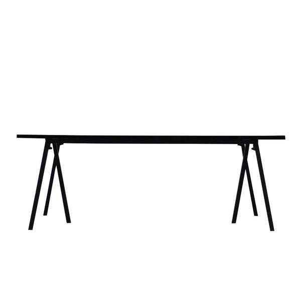 北歐設計師黑色白色灰色多人會議桌長方形實木簡約創意辦公多功能 - luxhkhome