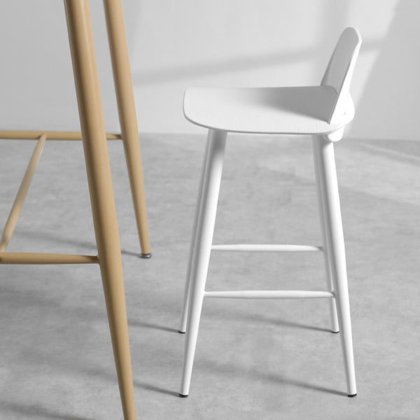 吧檯椅北歐創意塑料高腳椅咖啡廳公司前台接待椅現代簡約高腳凳子