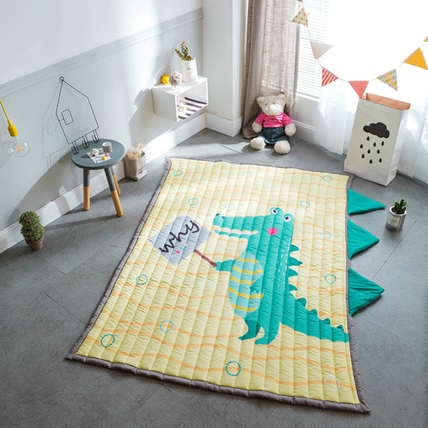 ins北歐風卡通地毯 兒童可愛地墊寶寶客廳床邊防滑棉墊遊戲爬爬墊
