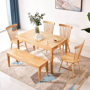 北歐全實木長條凳床尾臥室換鞋凳子現代簡約1.2米餐廳凳 - luxhkhome