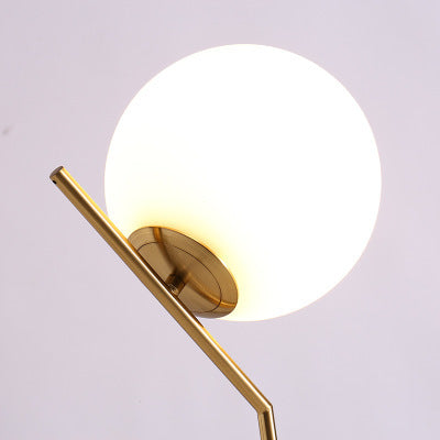 北歐led檯燈個性球形燈罩簡約書房溫馨臥室創意床頭金屬圓球檯燈 - luxhkhome