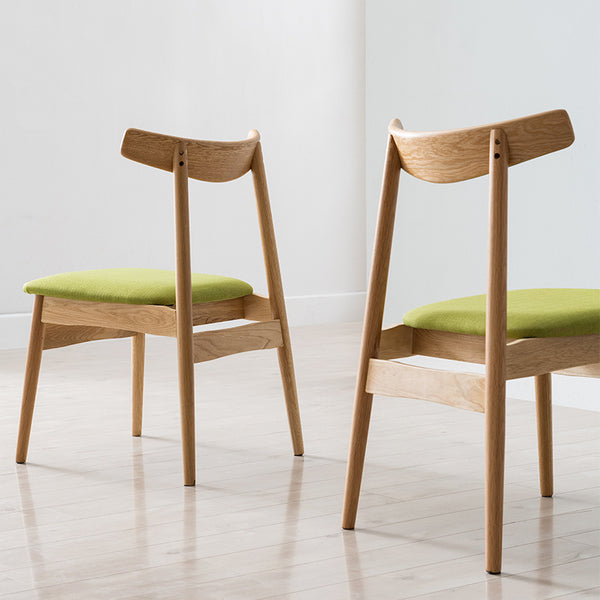 北歐創意實木餐椅布藝咖啡椅主題餐廳西餐日式餐椅洽談休閒椅子 - luxhkhome