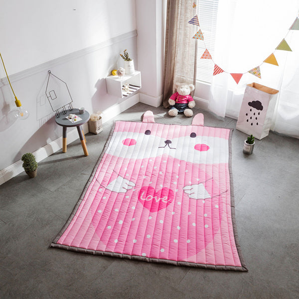 ins北歐風卡通地毯 兒童可愛地墊寶寶客廳床邊防滑棉墊遊戲爬爬墊